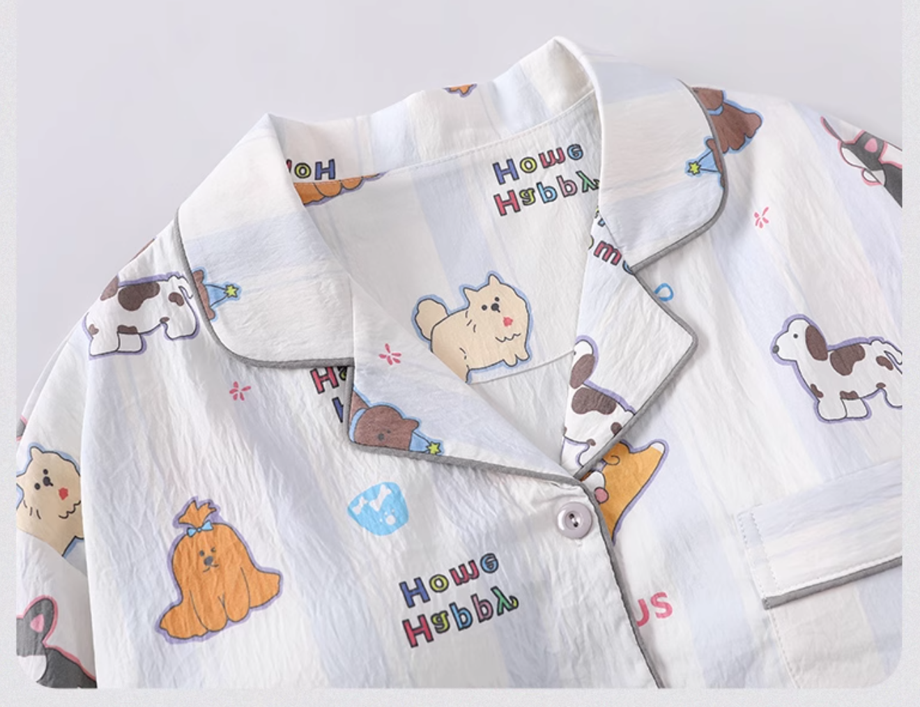 2025 Cartoon Long Sleeve Pajama Set for Women – Built-in Chest Padding, Wearable Outdoors | Spring & Autumn Loungewear
