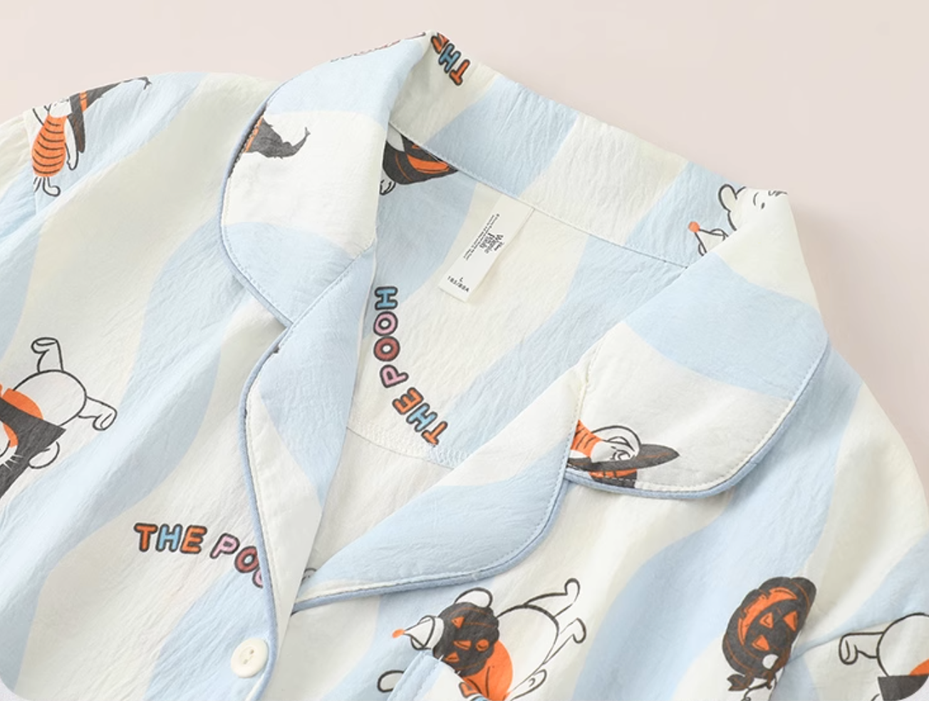 Pooh Bear Long Sleeve Pajama Set for Women – Cute & Soft Spring/Summer Loungewear | Wearable Outdoors