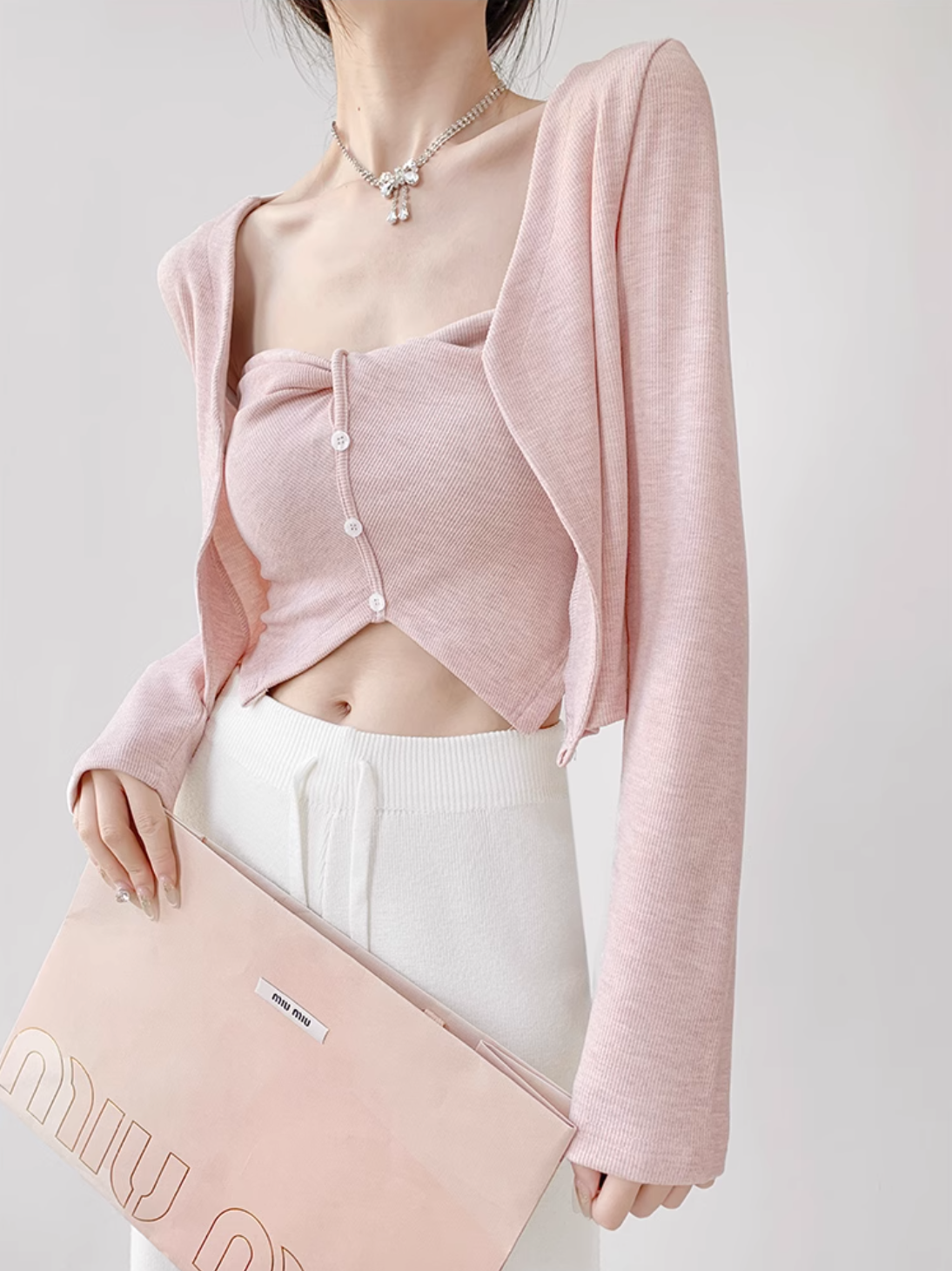 Asymmetrical Mesh Strap Crop Top – Sexy Slim-Fit Buttoned Cami for Summer Looks